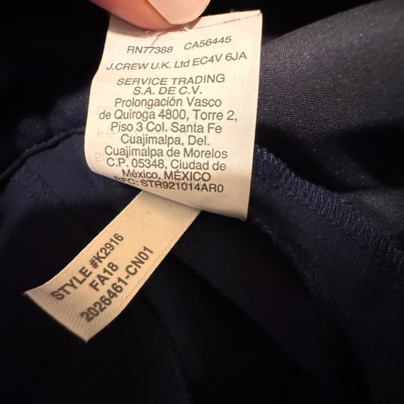J.Crew women’s pants size 10, navy blue - Picture 7 of 9